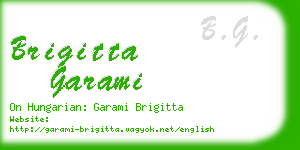 brigitta garami business card